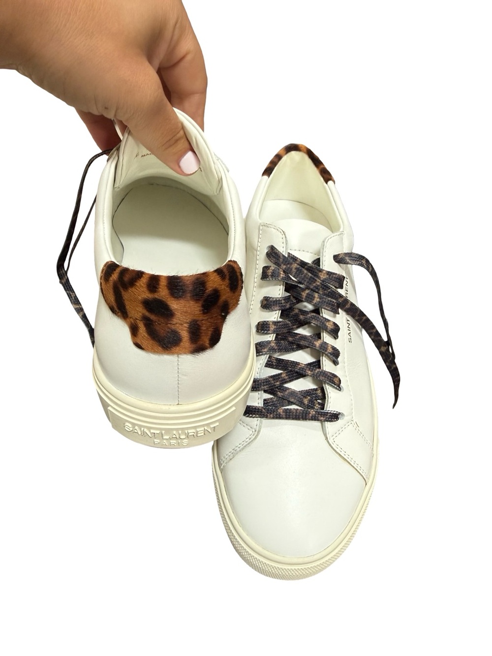 Saint Laurent Leopard Pony Sneakers - Picture 3 of 8